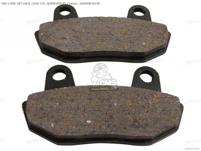 Honda PAD COMP. SET (SBS) (MCA) (NON O.E. ALTERNATIVE) 06455MC9315P