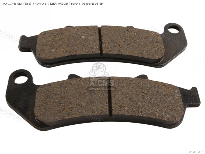 Honda PAD COMP. SET (SBS) (NAS) (NON O.E. ALTERNATIVE) 06455MZ2445P