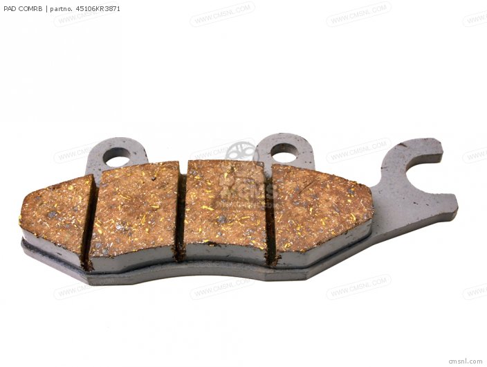 Honda PAD COMP.B (NAS) 45106KR3871 Honda PAD COMP.B (NAS) 45106KR3871
