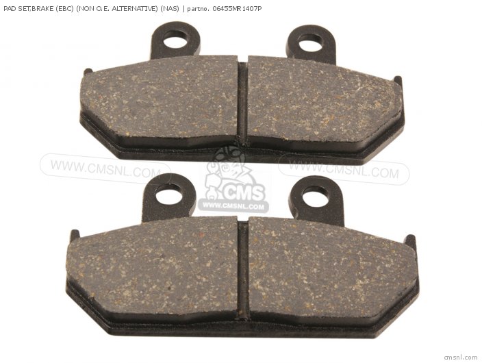 Honda PAD SET,BRAKE (EBC) (NAS) (NON O.E. ALTERNATIVE) 06455MR1407P