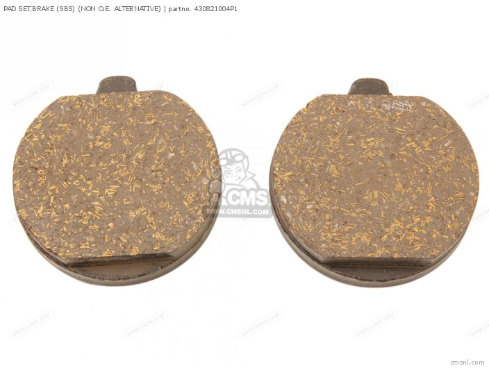 Kawasaki PAD SET,BRAKE (SBS) (MCA) (NON O.E. ALTERNATIVE) 430821004P1