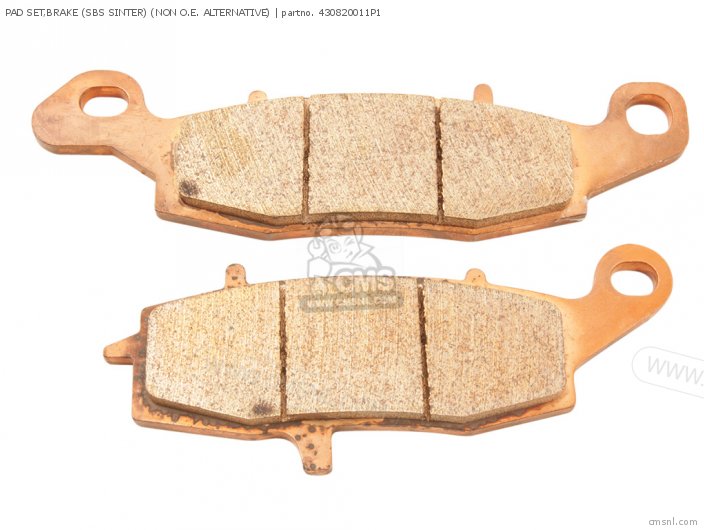 Kawasaki PAD SET,BRAKE (SBS SINTER)  (NAS) (NON O.E. ALTERNATIVE) 430820011P1