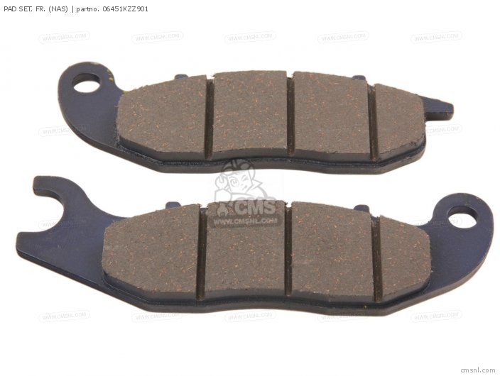 Honda PAD SET,FR BRAKE (NAS) 06451KZZ901 Honda PAD SET,FR BRAKE (NAS) 06451KZZ901