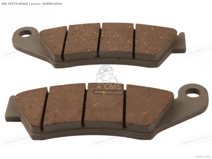 Honda PAD SET,FR BRAKE (NAS) 06455KHA941 Honda PAD SET,FR BRAKE (NAS) 06455KHA941