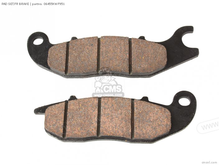 Honda PAD SET,FR BRAKE (NAS) 06455KWF951