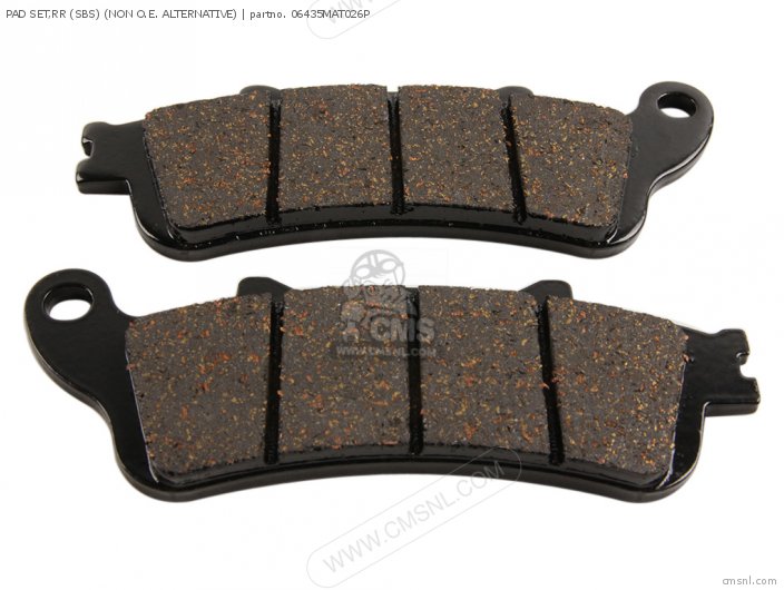 Honda PAD SET,RR (SBS) (NAS) (NON O.E. ALTERNATIVE) 06435MAT026P