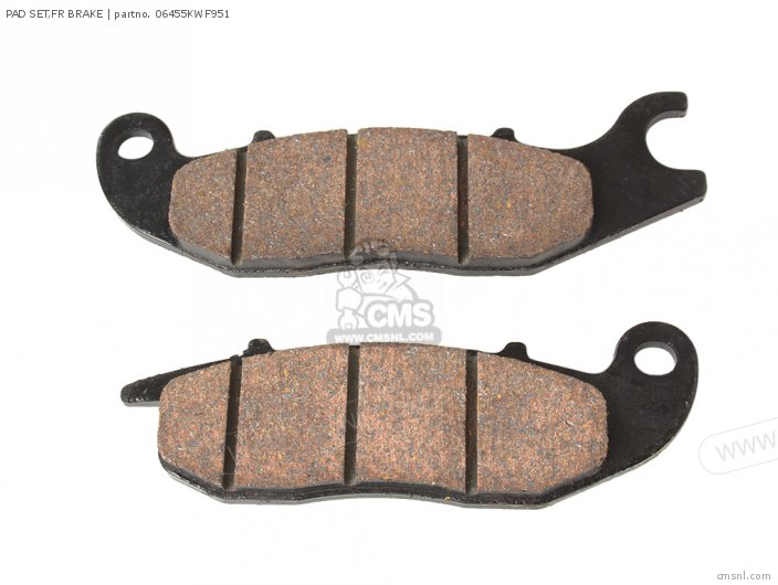 PAD SET,FR BRAKE (NAS) for CBF125M 2011 (B) FRANCE order at CMSNL