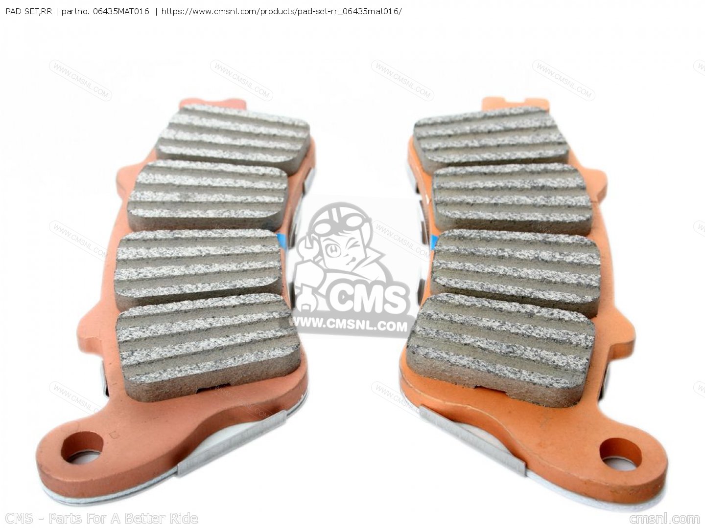 06435MAT016 Pad Set,rr Honda - 06435-MAT-016