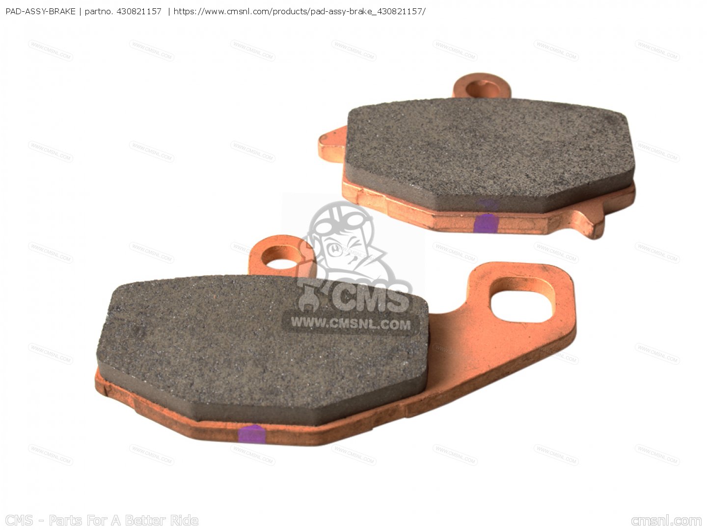 430821157: PAD-ASSY-BRAKE (NAS) Kawasaki - buy the 43082-1157 at CMSNL
