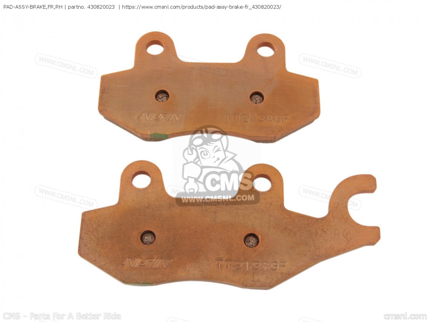 430820023: PAD-ASSY-BRAKE,FR,RH (NAS) Kawasaki - buy the