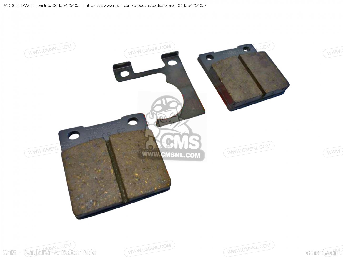 PAD.SET.BRAKE for CB750K 750 FOUR K 1979 (Z) USA - order at CMSNL