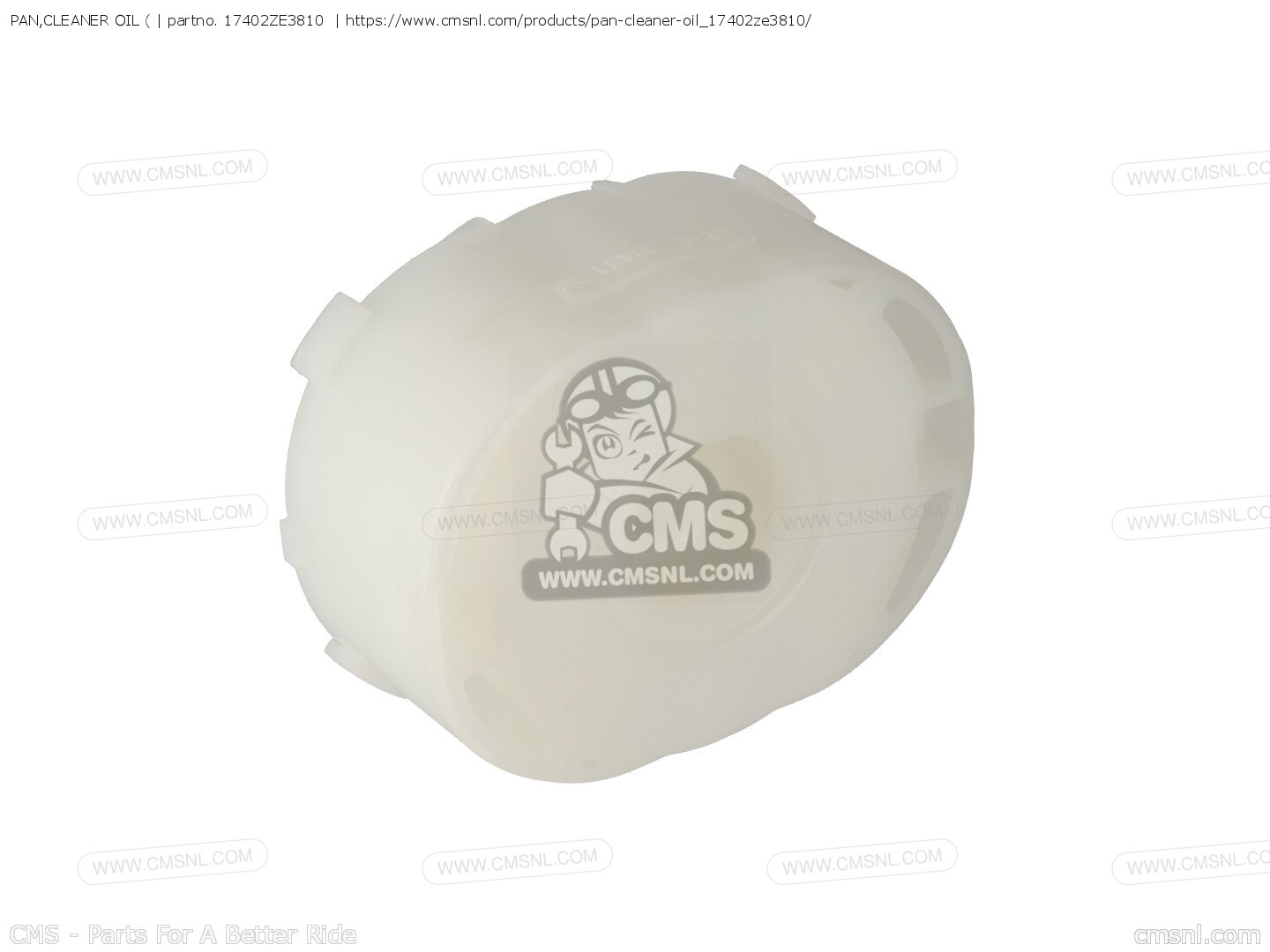 PAN,CLEANER OIL ( for GX340K1\LT_A\18ZE30E6 order at CMSNL