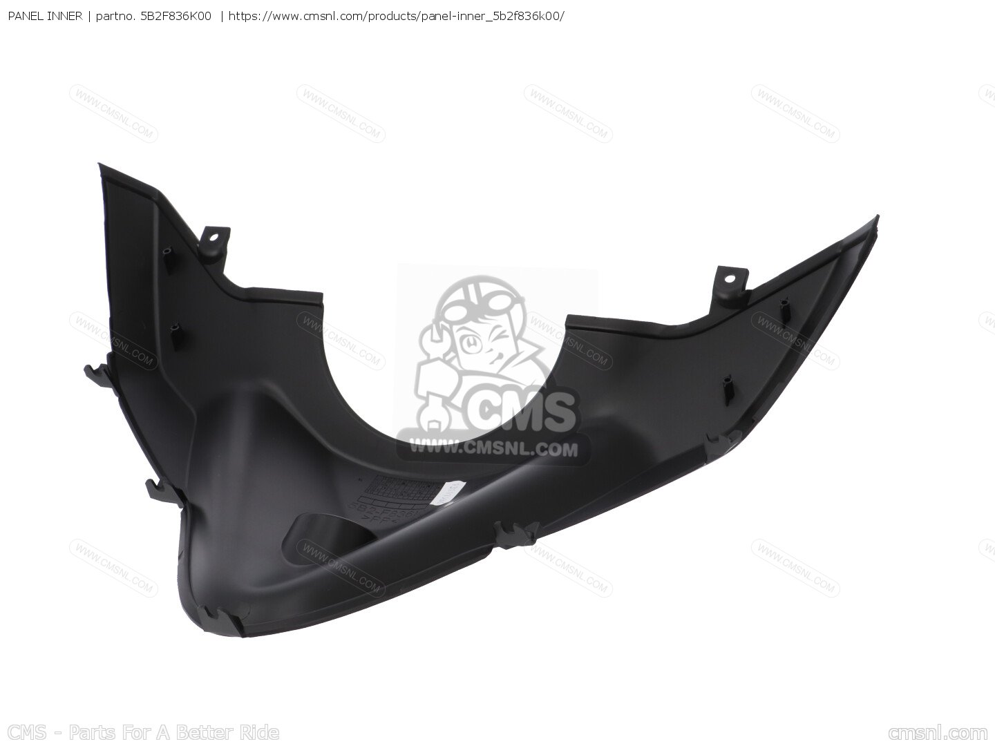 5B2F836K00: PANEL INNER Yamaha - buy the 5B2-F836K-00-00 at CMSNL