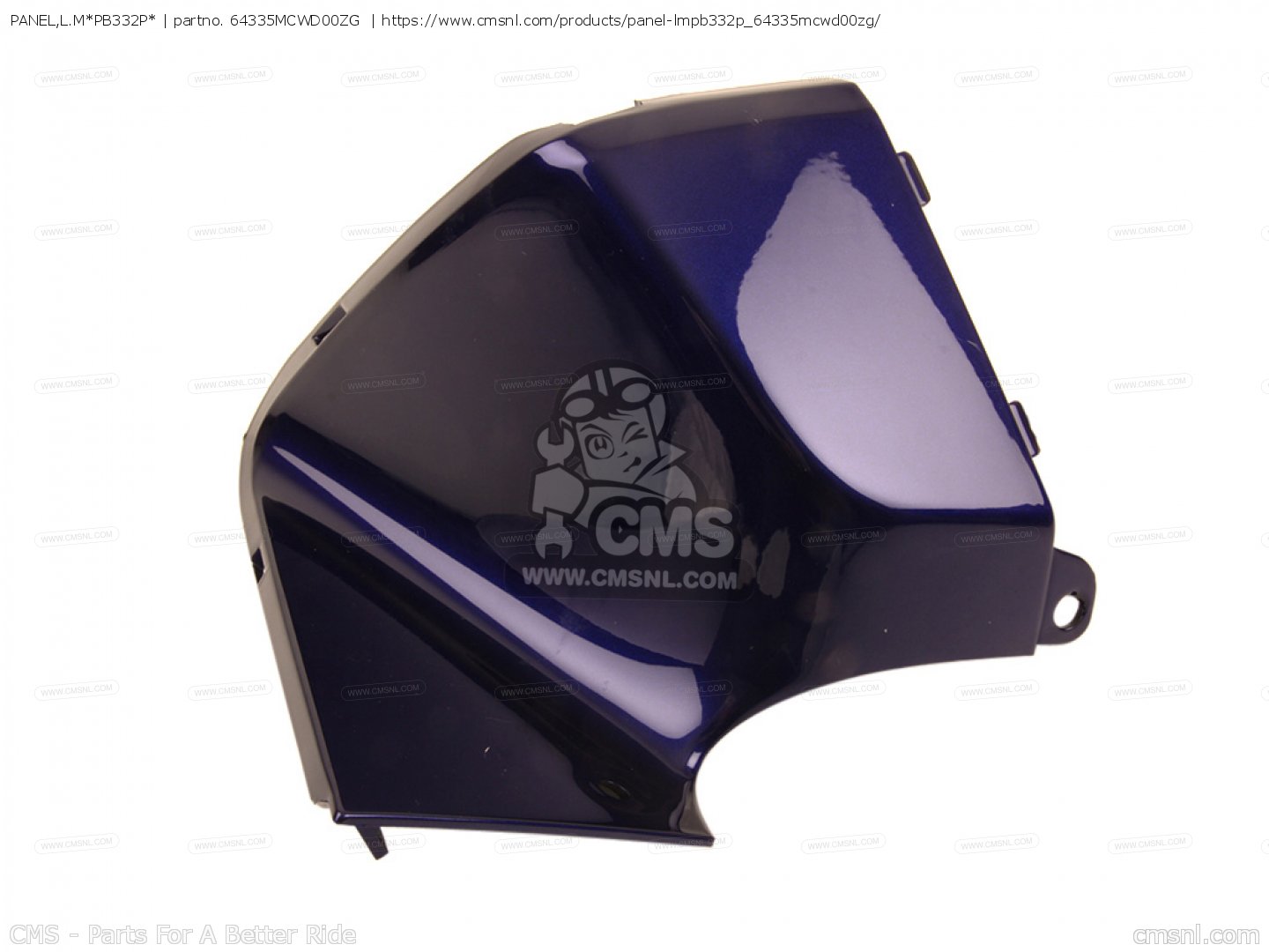 64335MCWD00ZG: PANEL,L.M*PB332P* Honda - buy the 64335-MCW-D00ZG