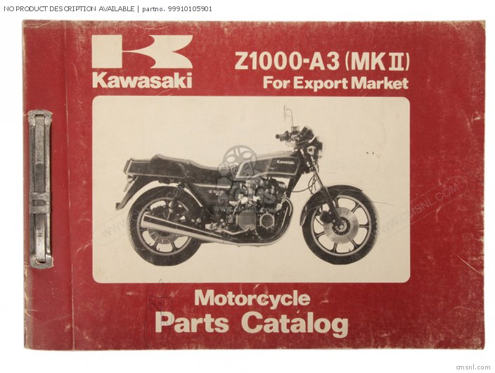 Kawasaki PARTS CATALOG 99910105901