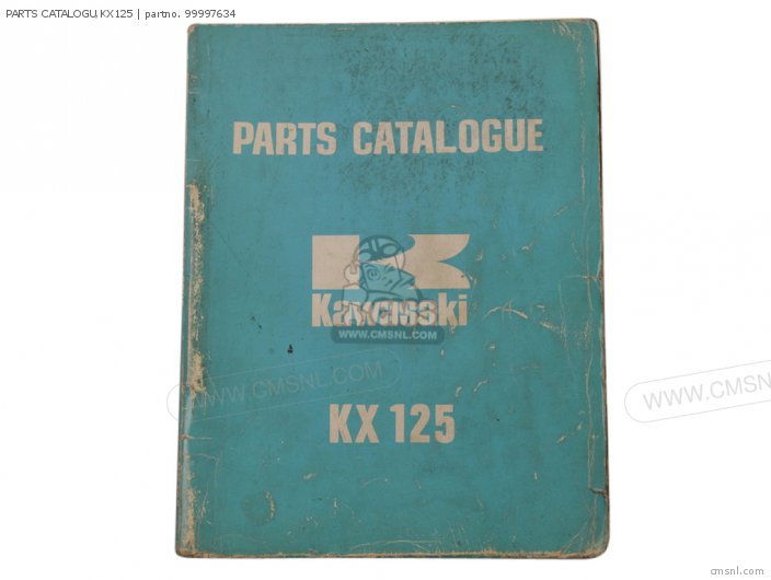 Kawasaki PARTS CATALOGU,KX125 99997634