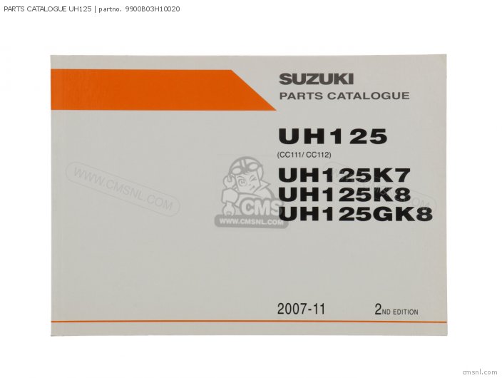 Suzuki PARTS CATALOGUE UH125 9900B03H10020