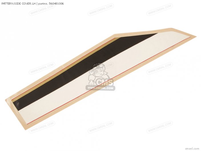 Kawasaki PATTERN,SIDE COVER,LH 560481006 Kawasaki PATTERN,SIDE COVER,LH 560481006