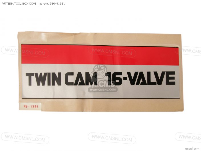 Kawasaki PATTERN,TOOL BOX COVE 560491381 Kawasaki PATTERN,TOOL BOX COVE 560491381