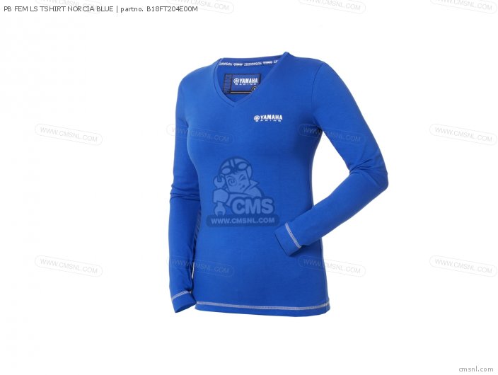 Yamaha PB FEM LS TSHIRT NORCIA BLUE B18FT204E00M