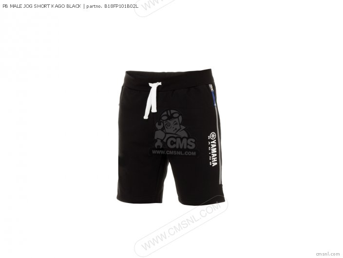 B18FP101B02L: Pb Male Jog Short Kago Black Yamaha - buy the B18-FP101 ...