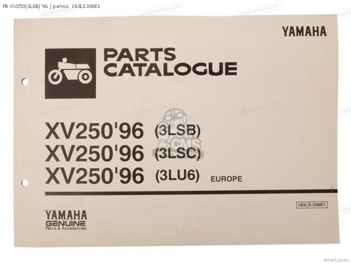 Yamaha PB XV250(3LSB)96 163LS300E1