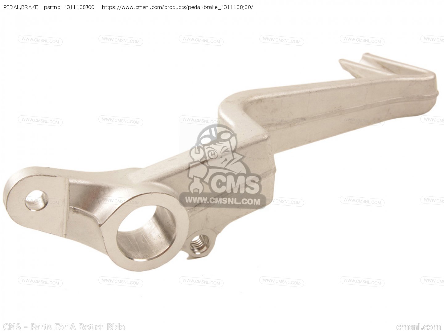 4311108J00: PEDAL,BRAKE Suzuki - buy the 43111-08J00 at CMSNL