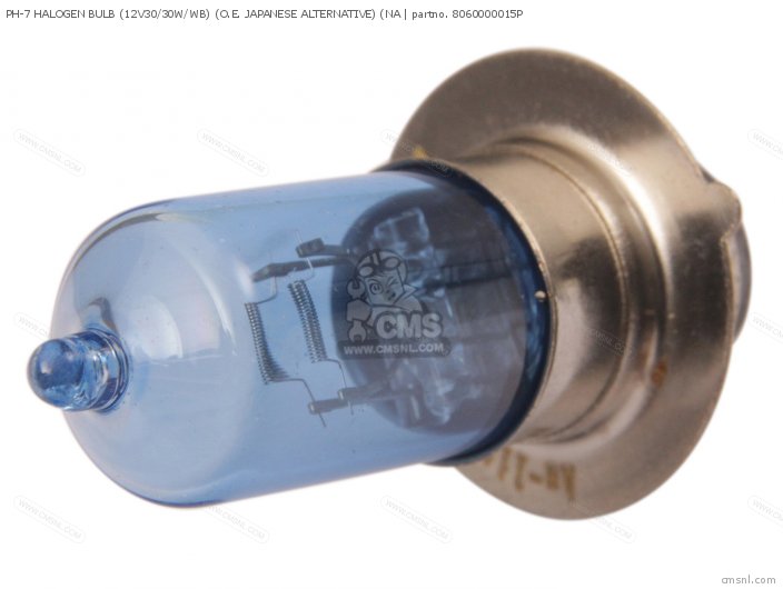 Kitaco PH-7 HALOGEN BULB (12V30/30W/WB) (NA (O.E. JAPANESE ALTERNATIVE) 8060000015P