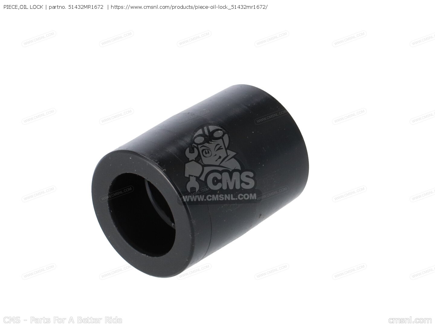 51432MR1672: PIECE,OIL LOCK Honda - buy the 51432-MR1-672 at CMSNL