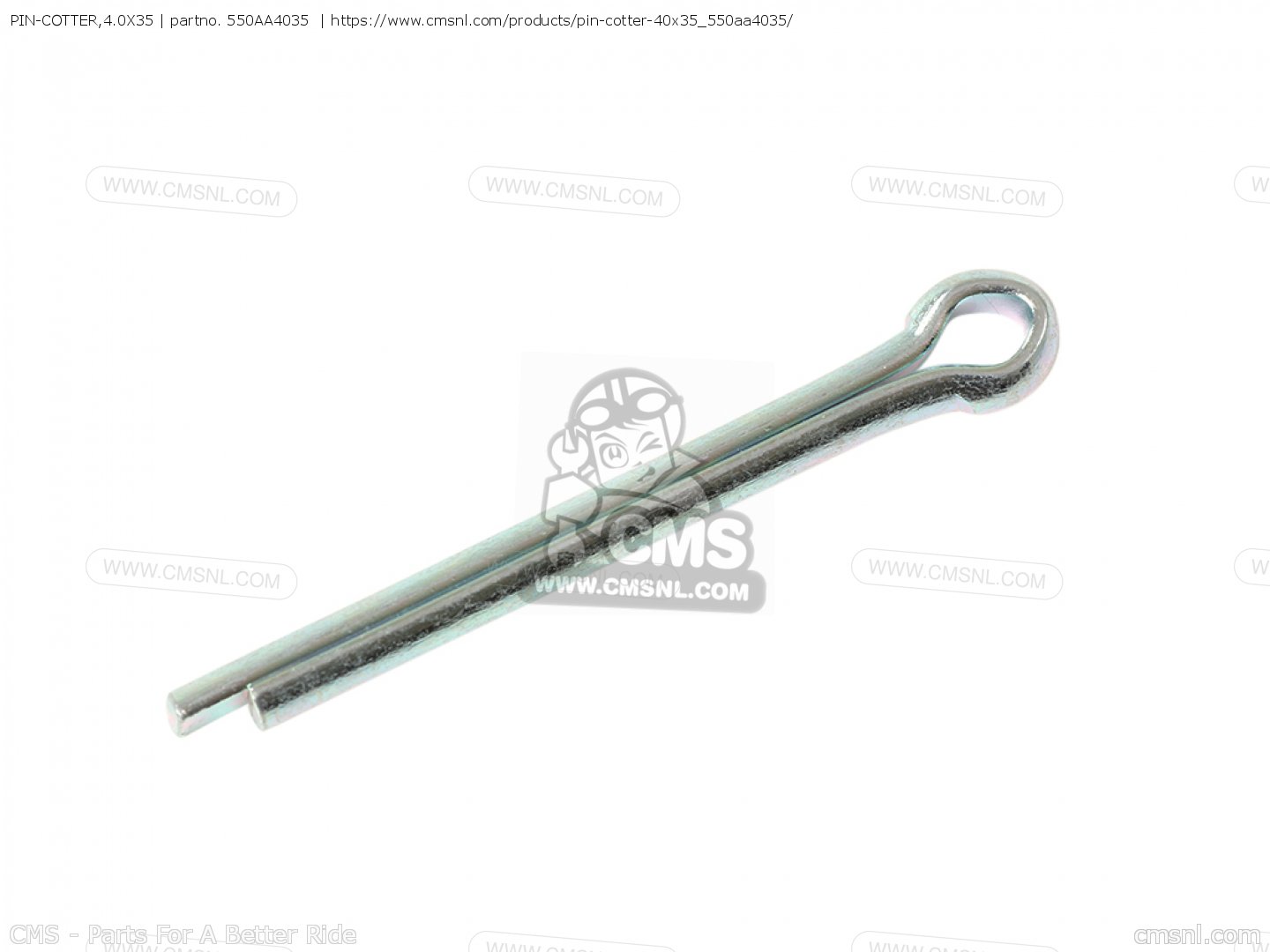 PIN-COTTER,4.0X35 for ZX1000FAF NINJA ZX10R 2010 USA - order at CMSNL