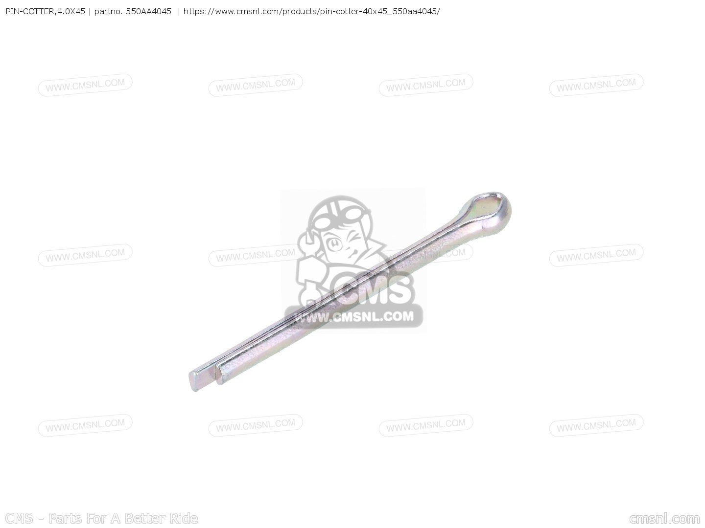 PIN-COTTER,4.0X45 for Kawasaki - order at CMSNL