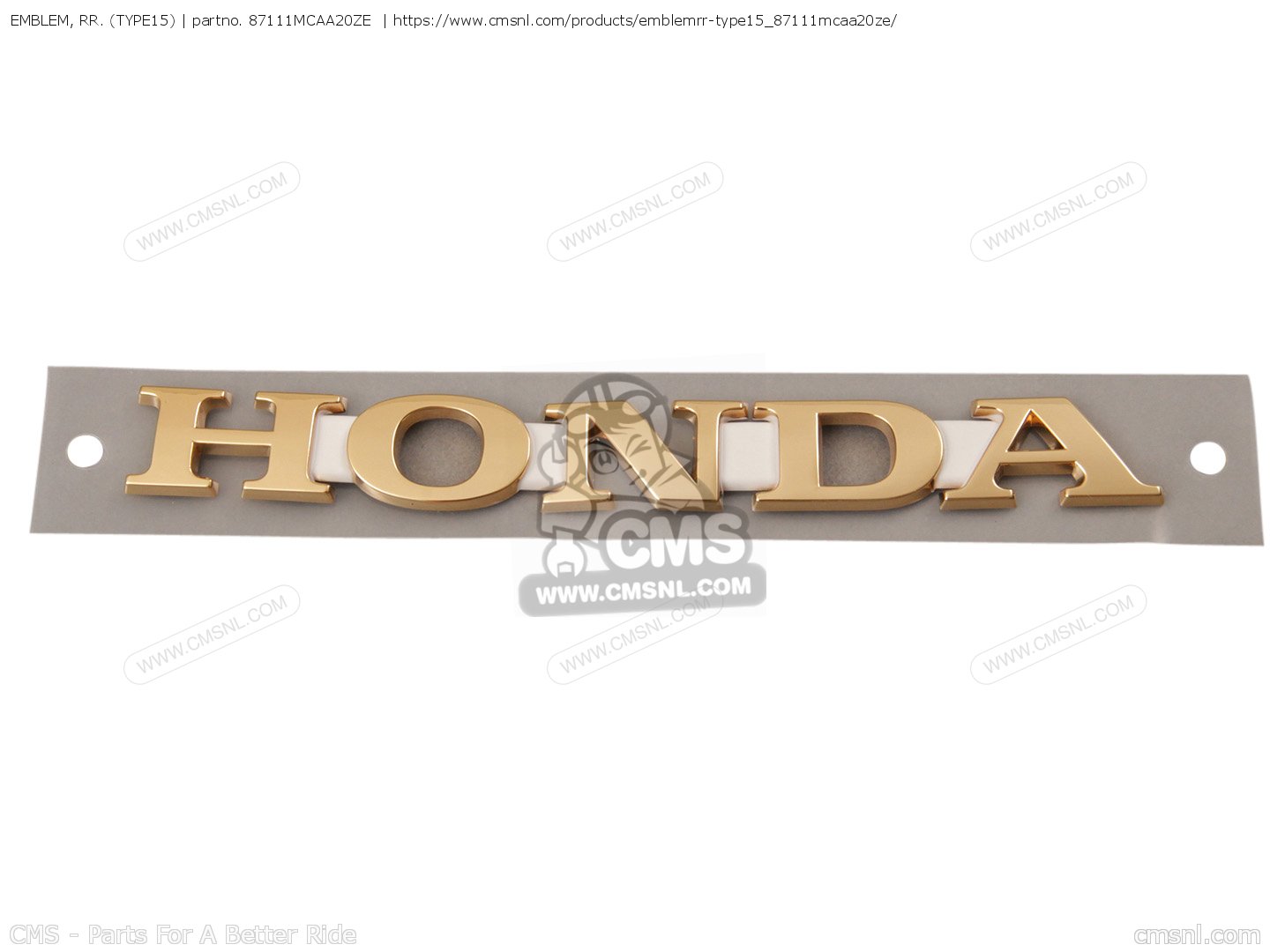 Pinza De Freno RR TR TYPE15 para Honda - pedido en CMSNL