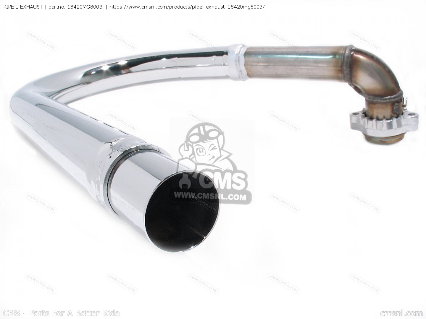 PIPE L.EXHAUST for VT1100C SHADOW 1100 1986 (G) USA CALIFORNIA order
