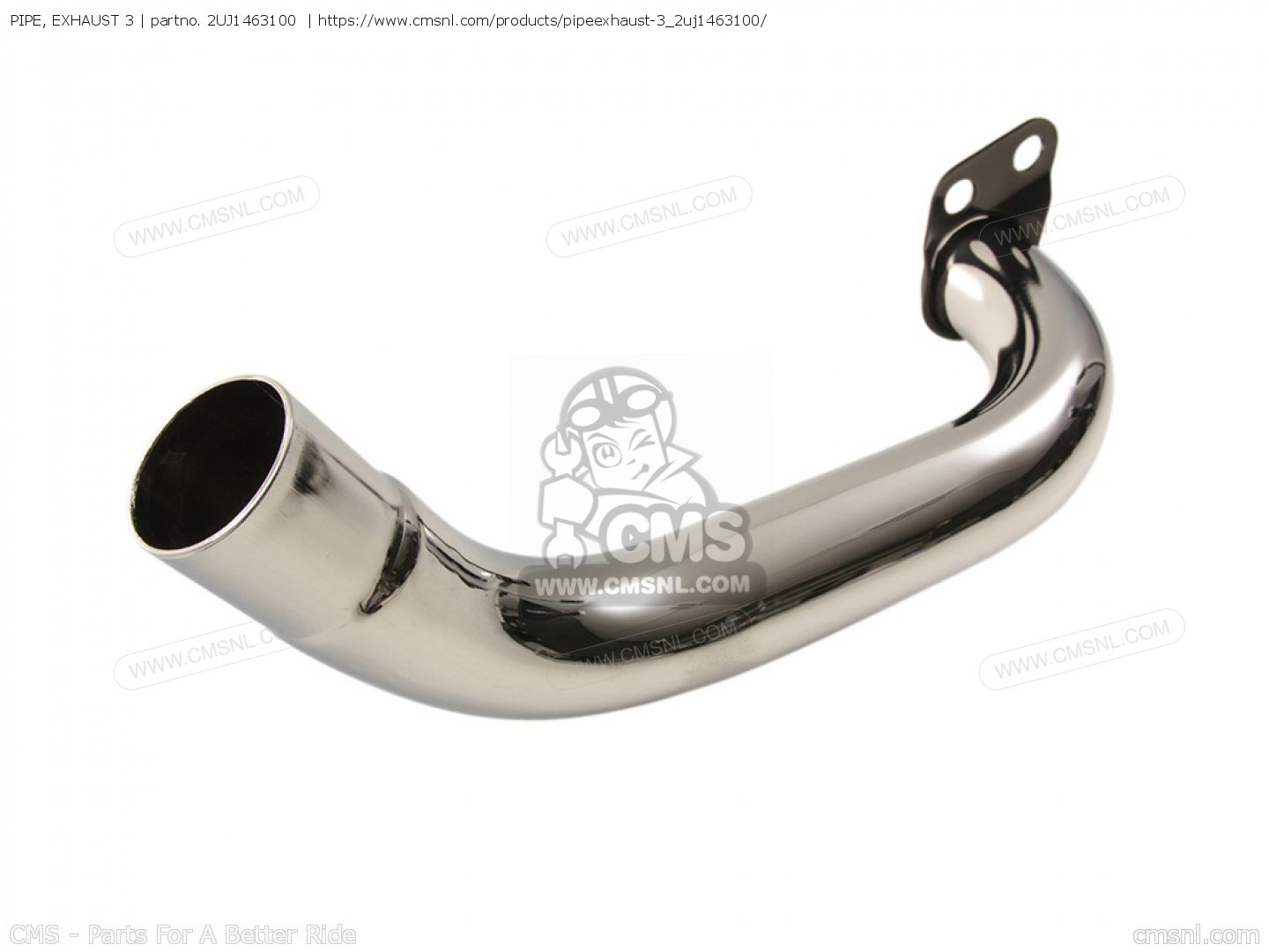 PIPE, EXHAUST 3 for XV125 1997 5AJ2 GREECE 275AJ300E1 order at CMSNL