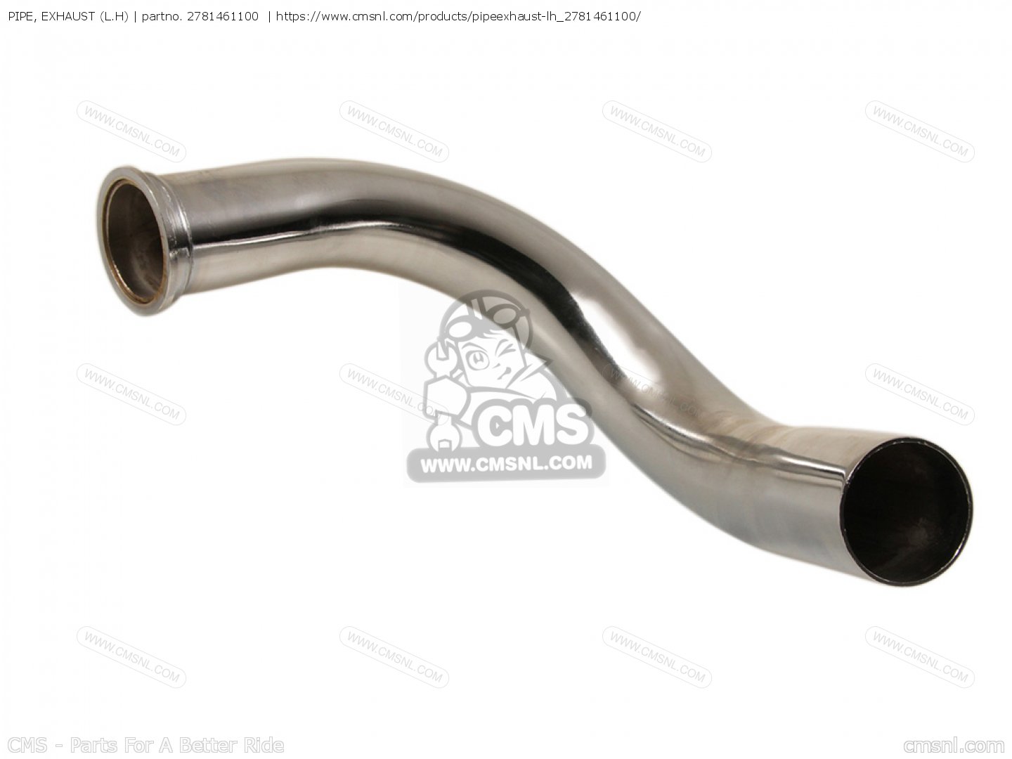 PIPE, EXHAUST (L.H) for RD350 1973 USA order at CMSNL