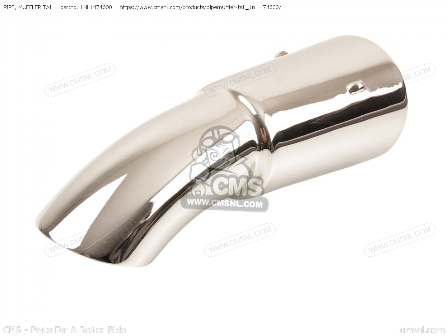 PIPE, MUFFLER TAIL for XVZ13DC VENTURE ROYALE 1990 (L) CALIFORNIA order at CMSNL