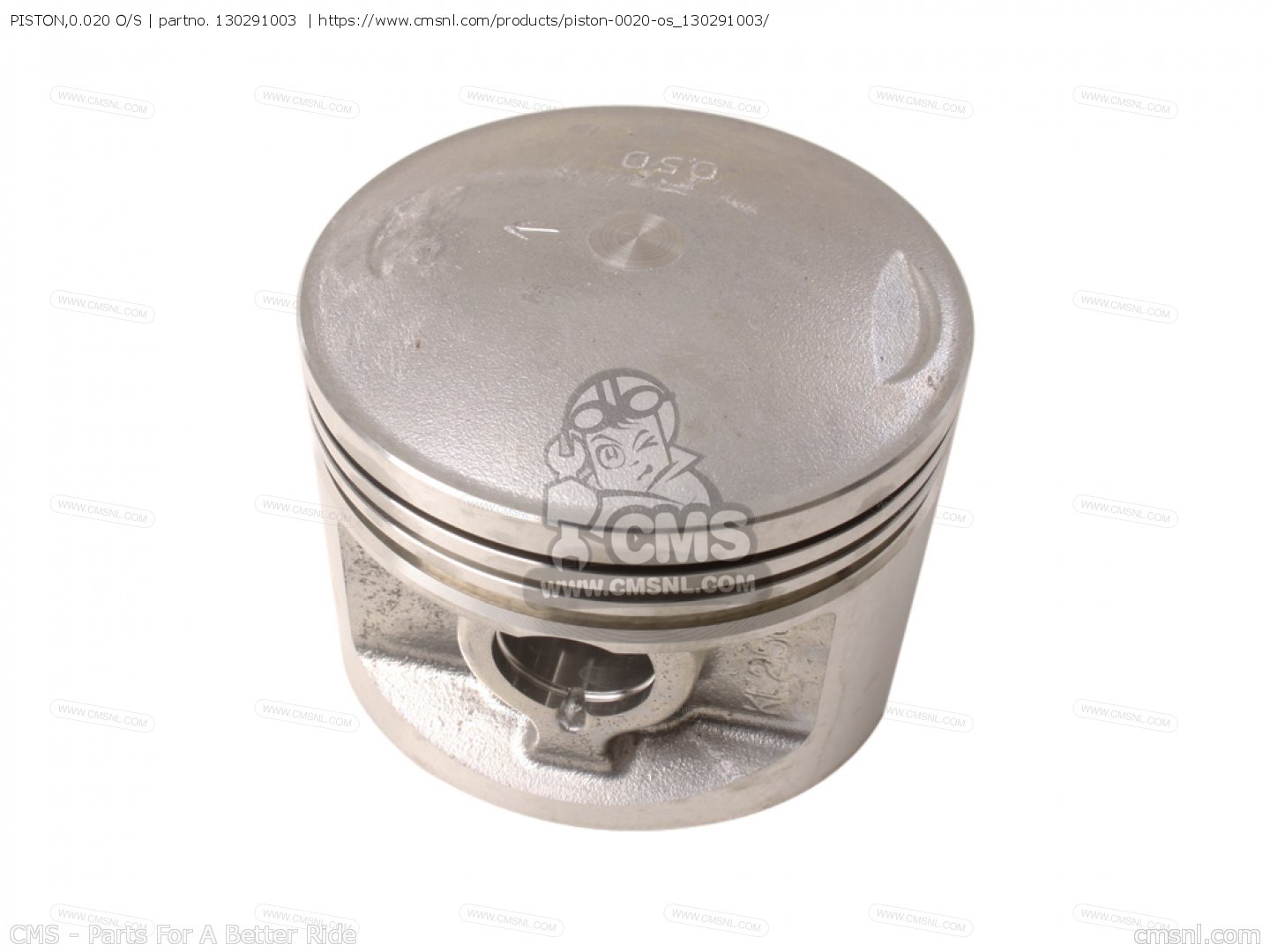 PISTON,0.020 O/S for KL250A3 KLR250 1980 CANADA - order at CMSNL