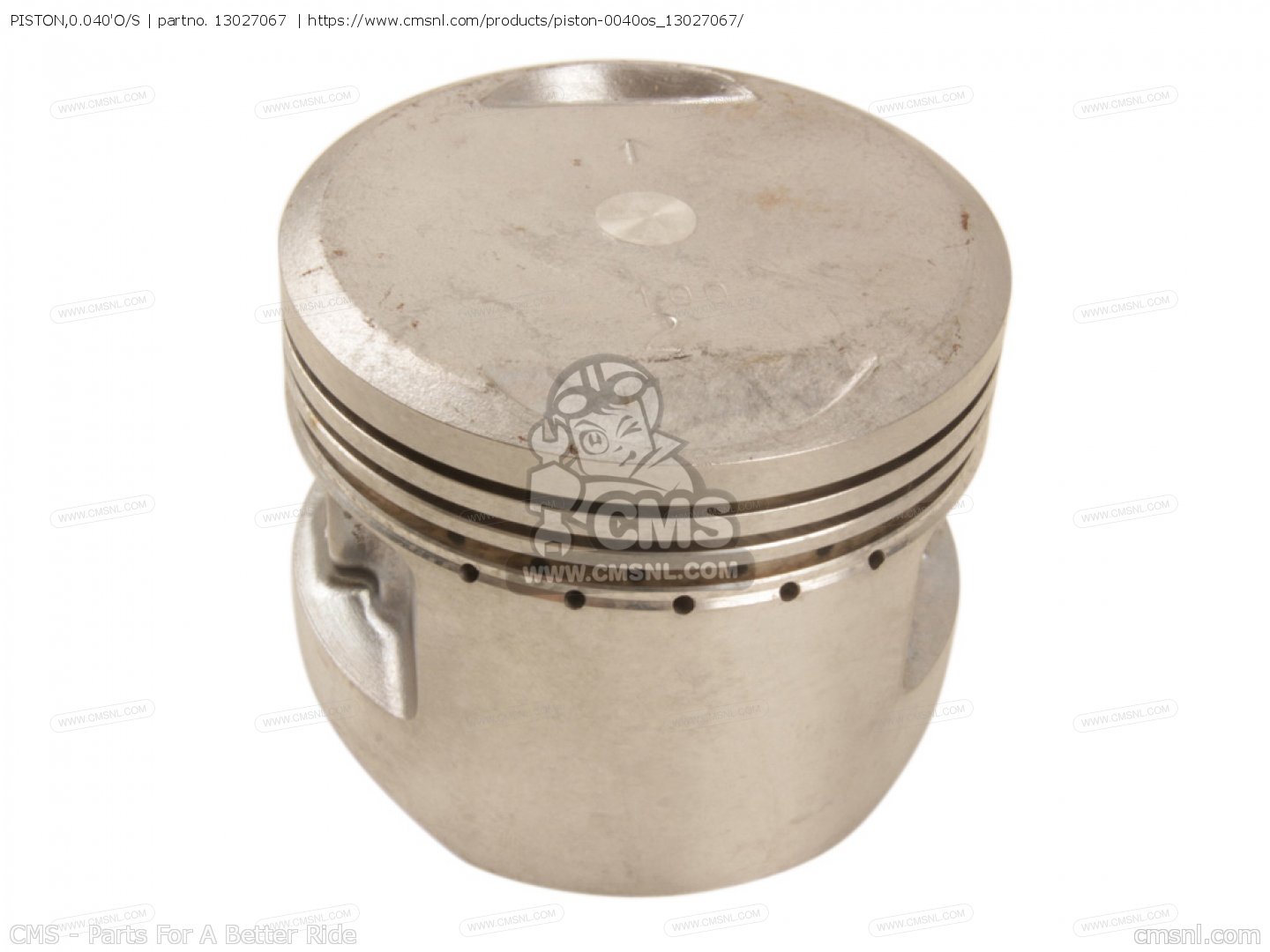 13027067: Piston,0.040'o/s Kawasaki - buy the 13027-067 at CMSNL
