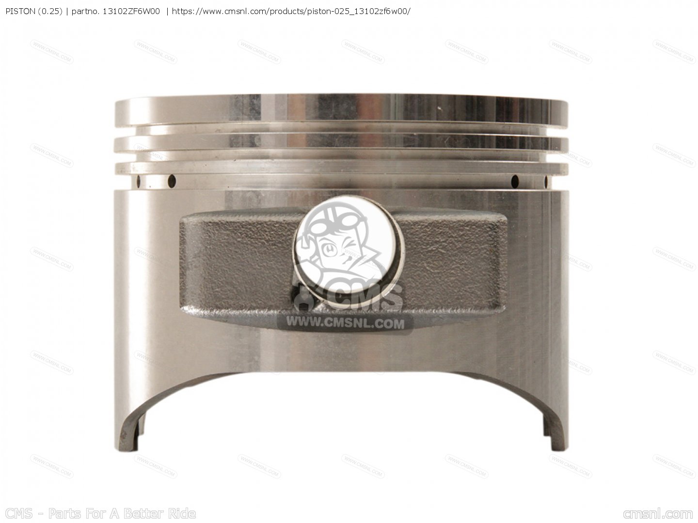 13102ZF6W00: PISTON (0.25) Honda - buy the 13102-ZF6-W00 at CMSNL