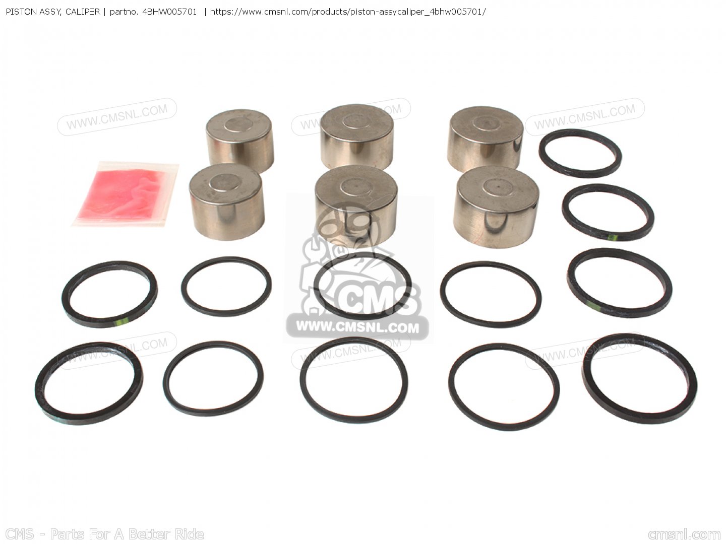 4BHW005701 Piston Assy, Caliper Yamaha buy the 4BHW005701 at CMSNL