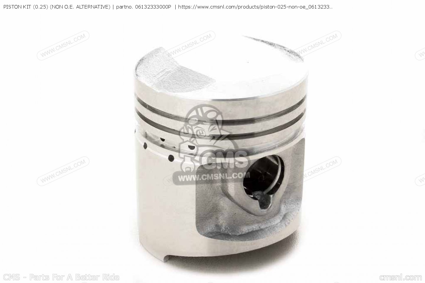 PISTON KIT (0.25) (NON O.E. ALTERNATIVE) for CB350F FOUR 1972 USA ...