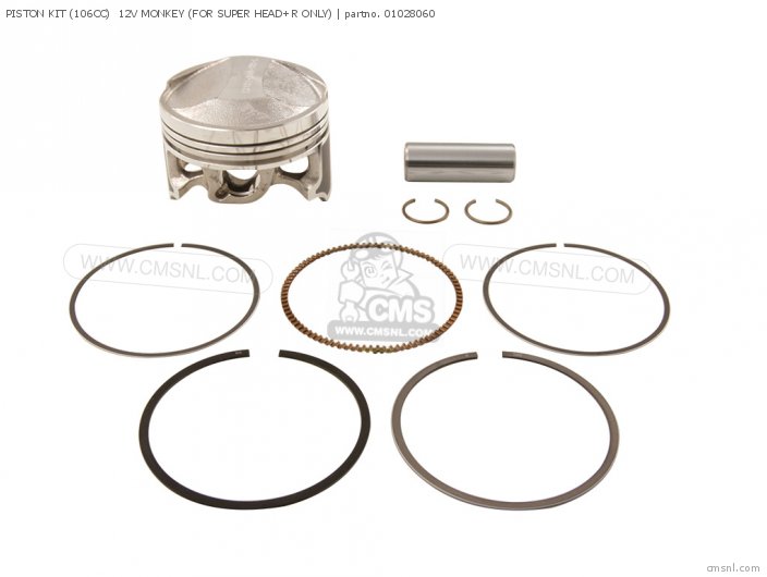 Takegawa PISTON KIT (106CC)  12V MONKEY (FOR SUPER HEAD+R ONLY) 01028060