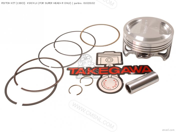 Takegawa PISTON KIT (138CC)  KSR/KLX (FOR SUPER HEAD+R ONLY) 01020102