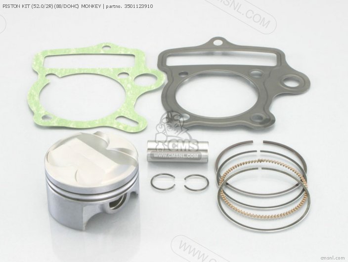 Kitaco PISTON KIT (52.0/2R)(88/DOHC) MONKEY 3501123910