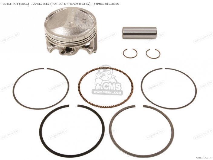 Takegawa PISTON KIT (88CC)  12V MONKEY (FOR SUPER HEAD+R ONLY) 01028080