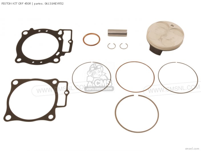 Honda PISTON KIT CRF 450R 2009 06131MEYR52