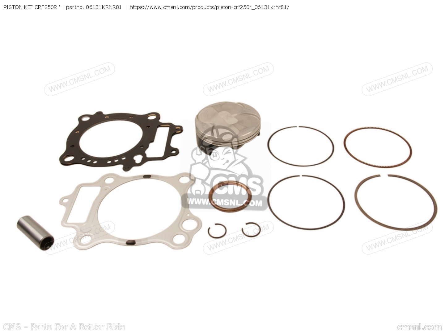 06131KRNR81 Piston Kit Crf250r Honda buy the 06131KRNR81 at CMSNL