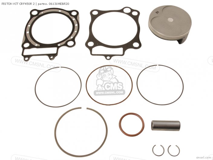 Honda PISTON KIT CRF450R 2 06131MEBR20