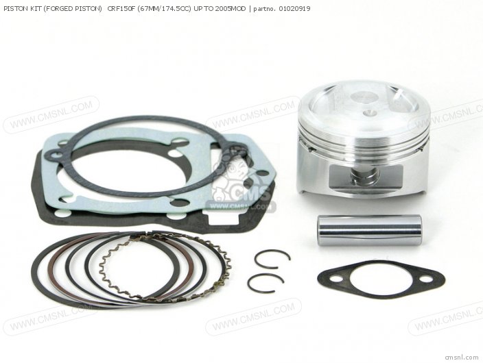 Takegawa PISTON KIT (FORGED PISTON)  CRF150F (67MM/174.5CC) UP TO 2005MOD 01020919