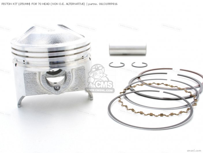 Honda PISTON KIT (51MM) FOR 70 HEAD 06131RRP816